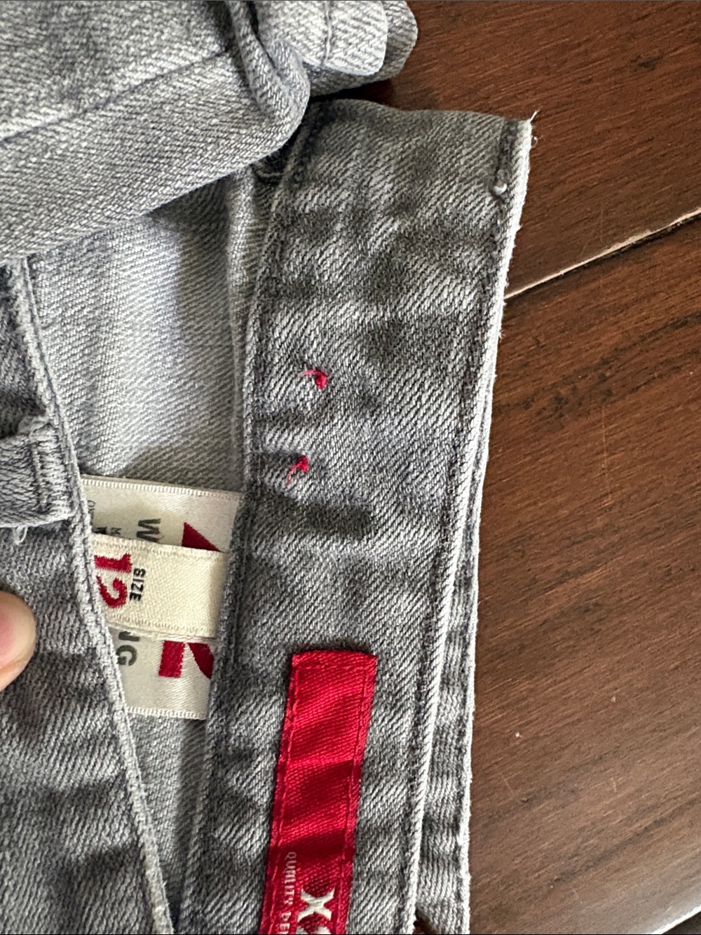 X2 Women's Boot Cut Jeans in Light Gray - Picture 3 of 3